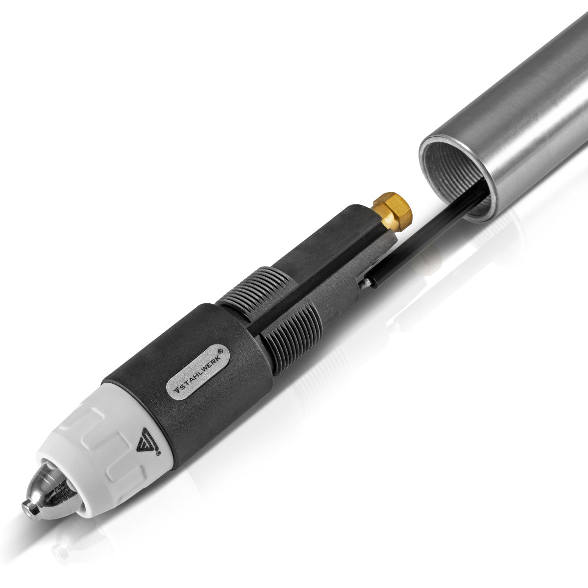 STAHLWERK P80 CNC torch with stainless steel housing and high-quality brass head for plasma cutter torches
