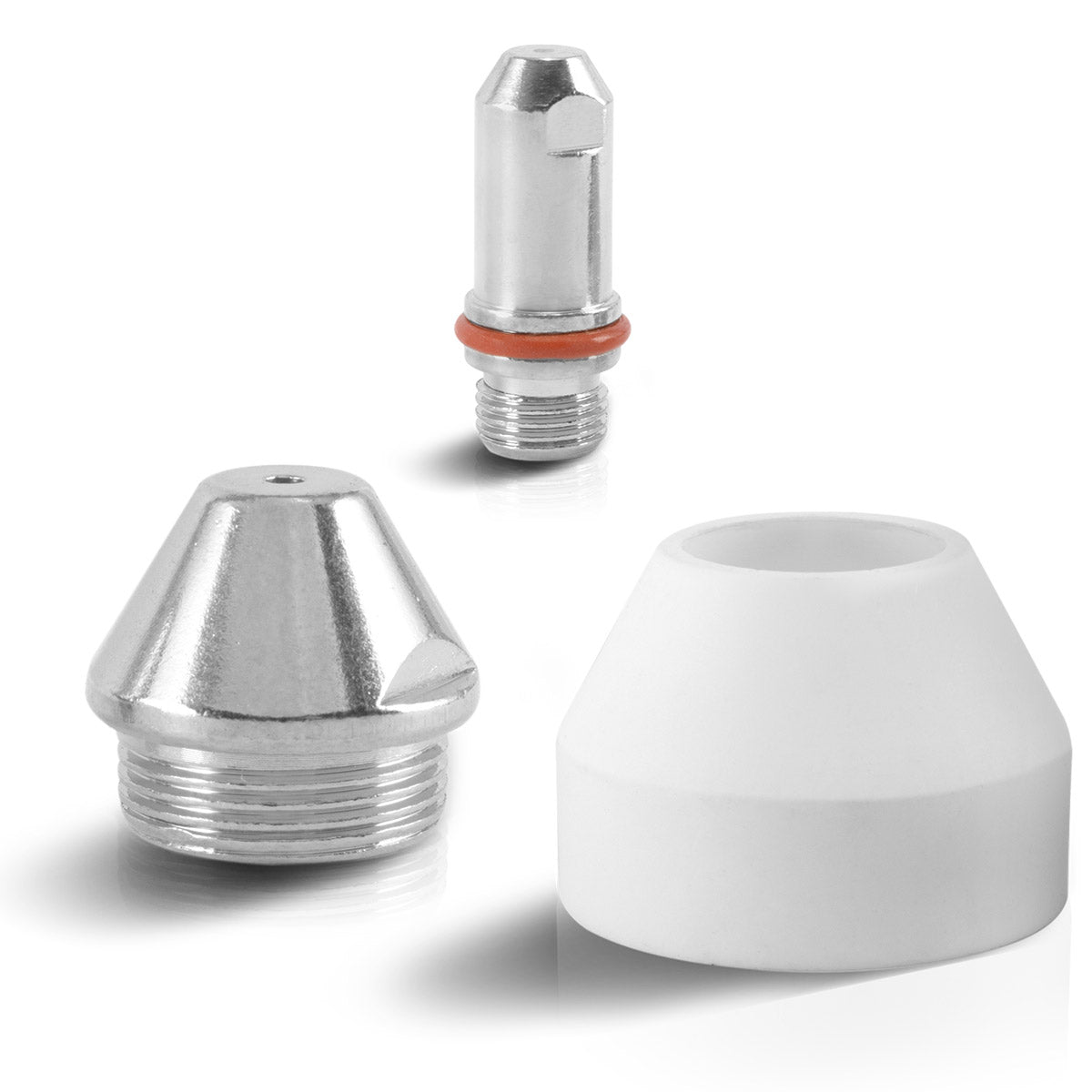 STAHLWERK WSD-200 set de accesorios de plasma 25 piezas, piezas de desgaste, boquillas de plasma + electrodos + tapas de cerámica para antorcha cortadora de plasma WSD-200 CUT