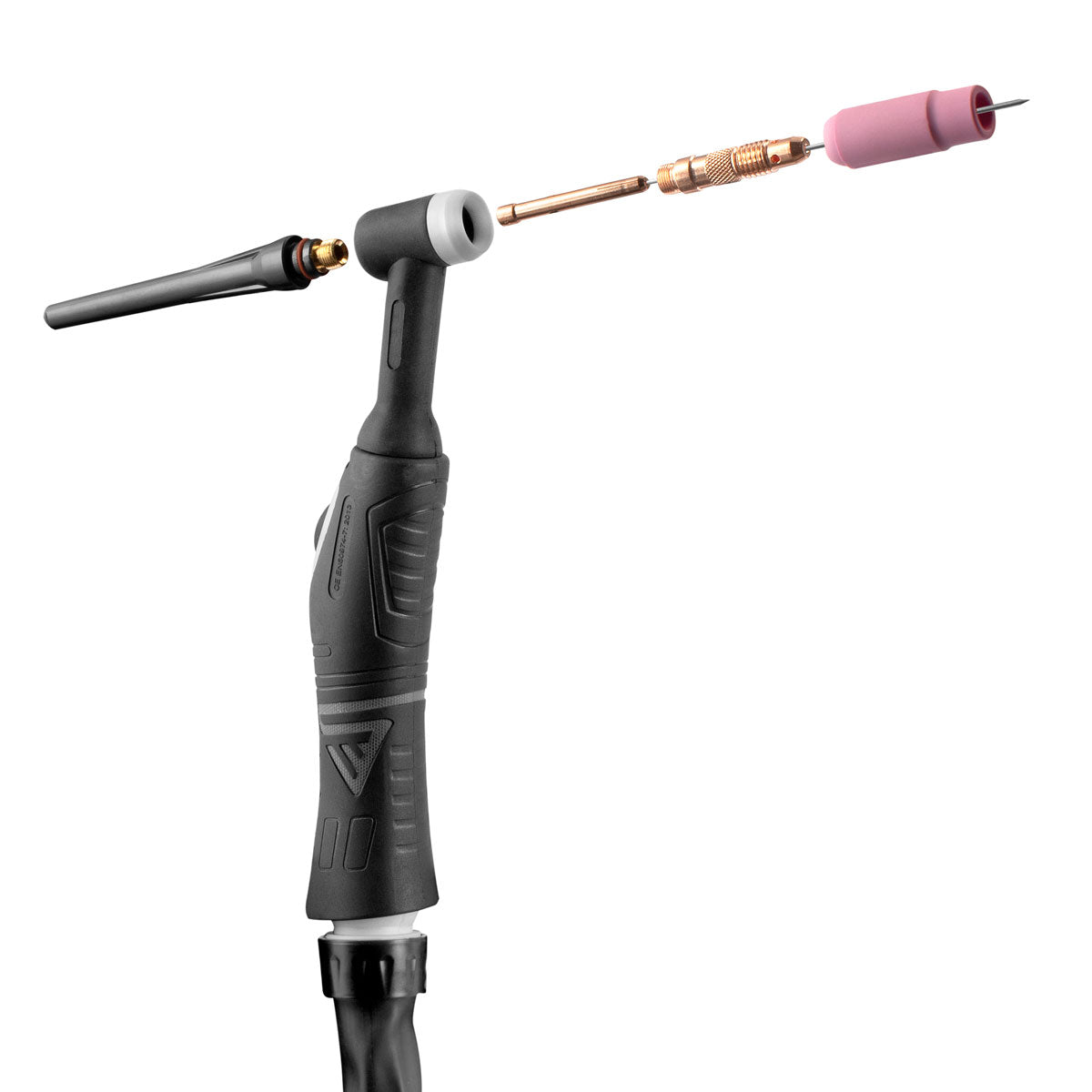 STAHLWERK TIG welding torch WP-26 with 8 meter hose package up to 200 A, gas-cooled, 2-pole / TIG torch / TIG welding