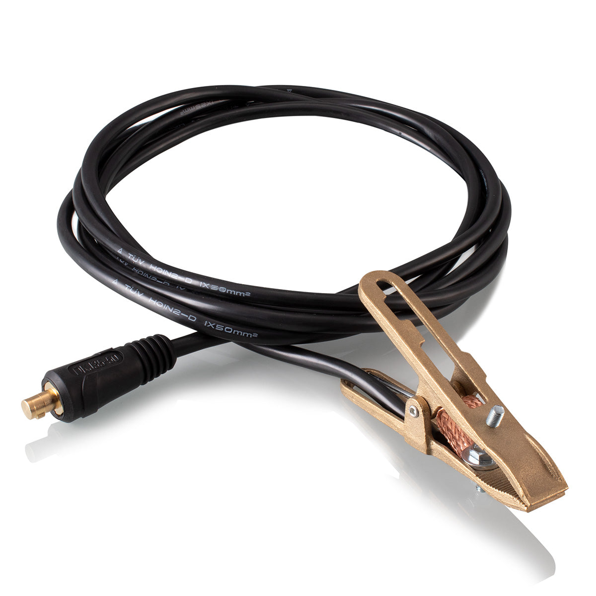 Cable de soldadura STAHLWERK, 500 amperios, 3 metros de longitud, abrazadera de tierra, accesorios para equipos de soldadura