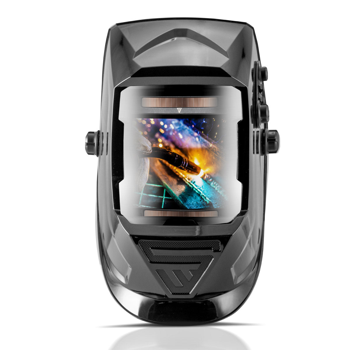 Casco per saldatura Real Color completamente automatico STAHLWERK con funzione 3 in 1 ST-990 XB, nero lucido