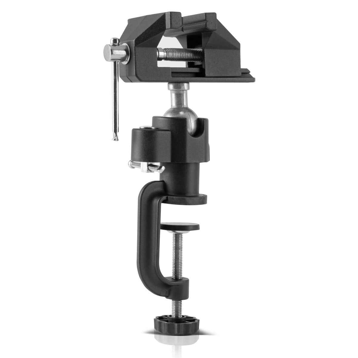 STAHLWERK TS-50 ST Stable table vice with ball joint can be used in model making for workpieces made of metal, wood and plastic