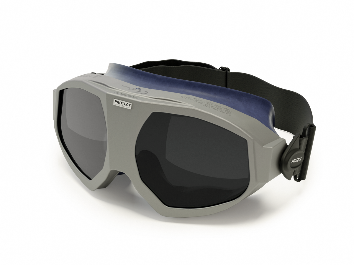 Gafas de ajuste láser filtro GLADIATOR: 0156, color de montura plata (apto para usuarios de gafas)