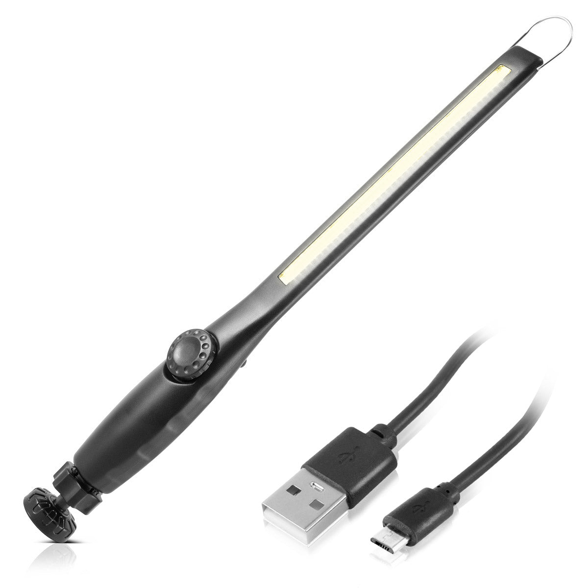 STAHLWERK LED work light AL-300 ST Powerful penlight/torch/flashlight with integrated battery, USB port and swiveling magnetic base, infinitely adjustable