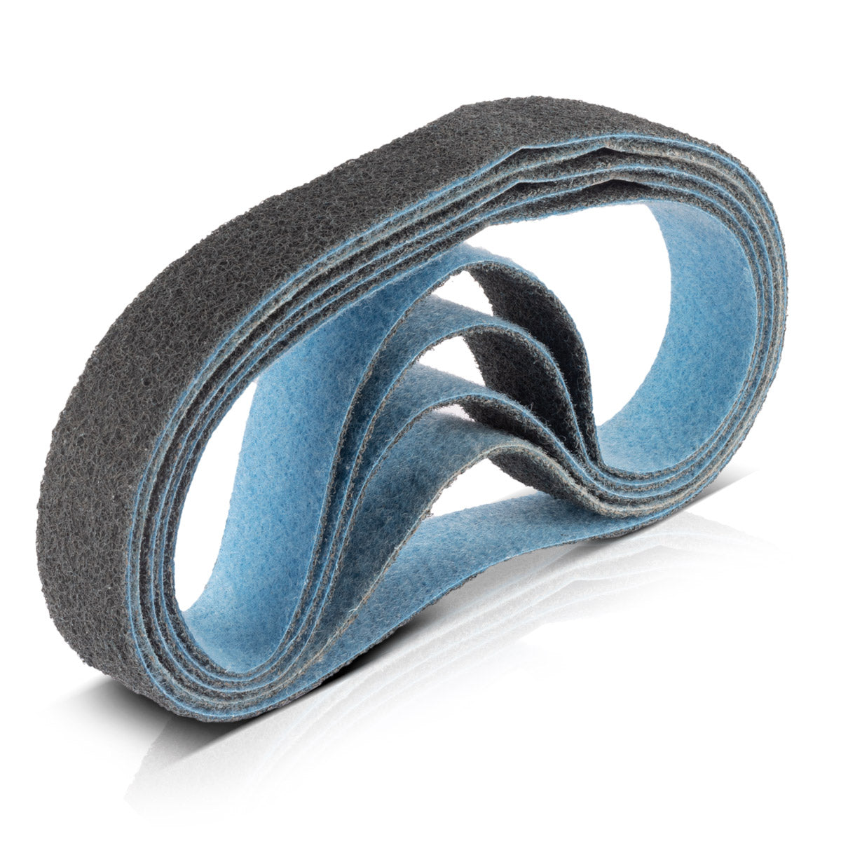 STAHLWERK abrasive fleece set of 5 fine grain 40 x 760 mm sanding belt | Non-woven tapes | Polishing fleece | Universal sanding belts | Abrasives for pipe belt grinders, belt sanders and sanders