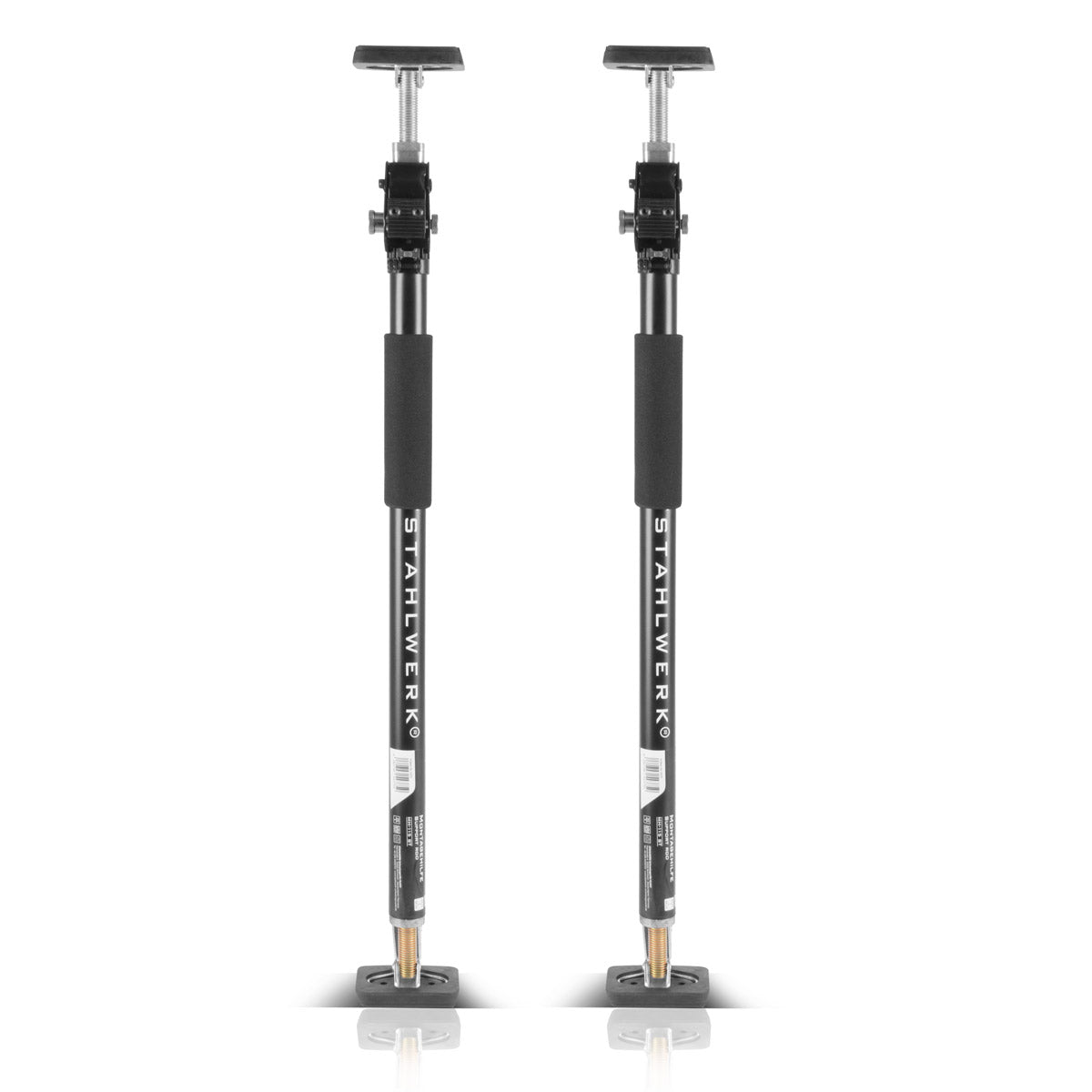 STAHLWERK assembly support | Building supports MH-115 ST set of 2 66-115 cm, 40 kg load capacity, robust door tensioner | Telescopic support | tension support