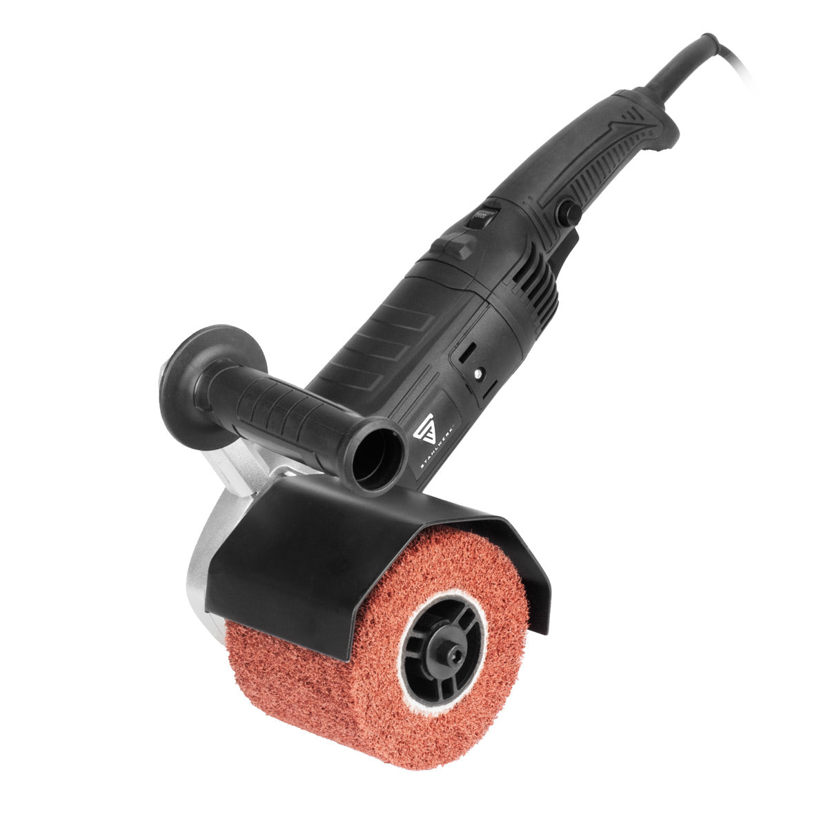Machine à satiner STAHLWERK SM-1500 ST d'une puissance de 1 500 W et 600 - 3 200 tr/min pour rouleaux de satinage de 125 mm, ponceuse à brosse | Rectifieuse de rouleaux | Meuleuse à brosse | Rouleau de ponçage