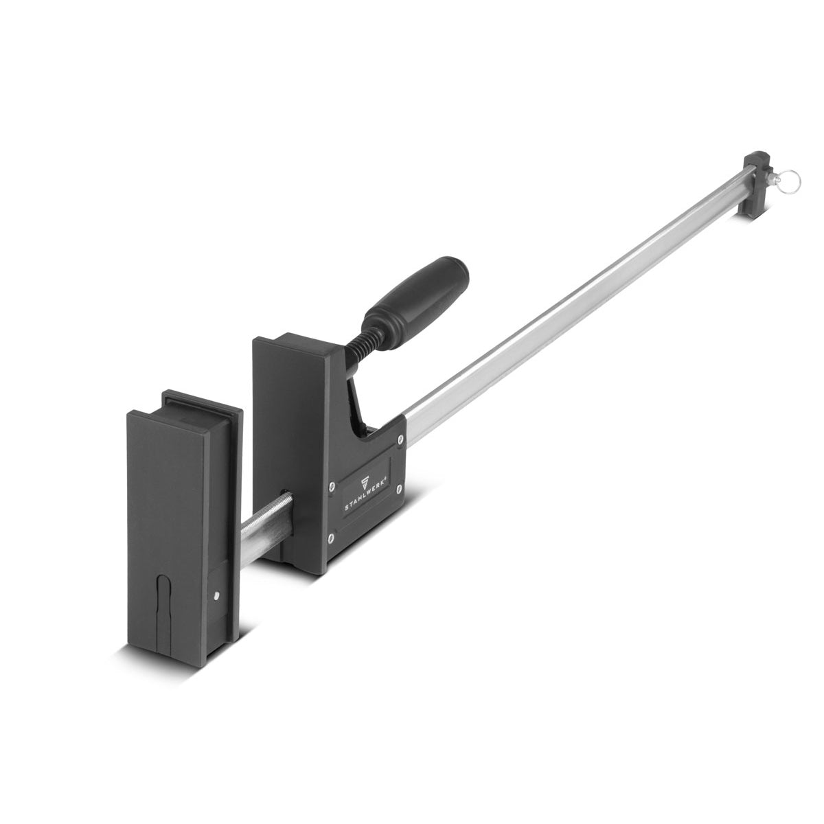 STAHLWERK body clamp 95x800 mm / 32" | powerful screw clamp with 650 kg clamping force | clamp with large contact surface for fixing workpieces | stable clamp with a span of 800 mm, clamping depth of 95 mm