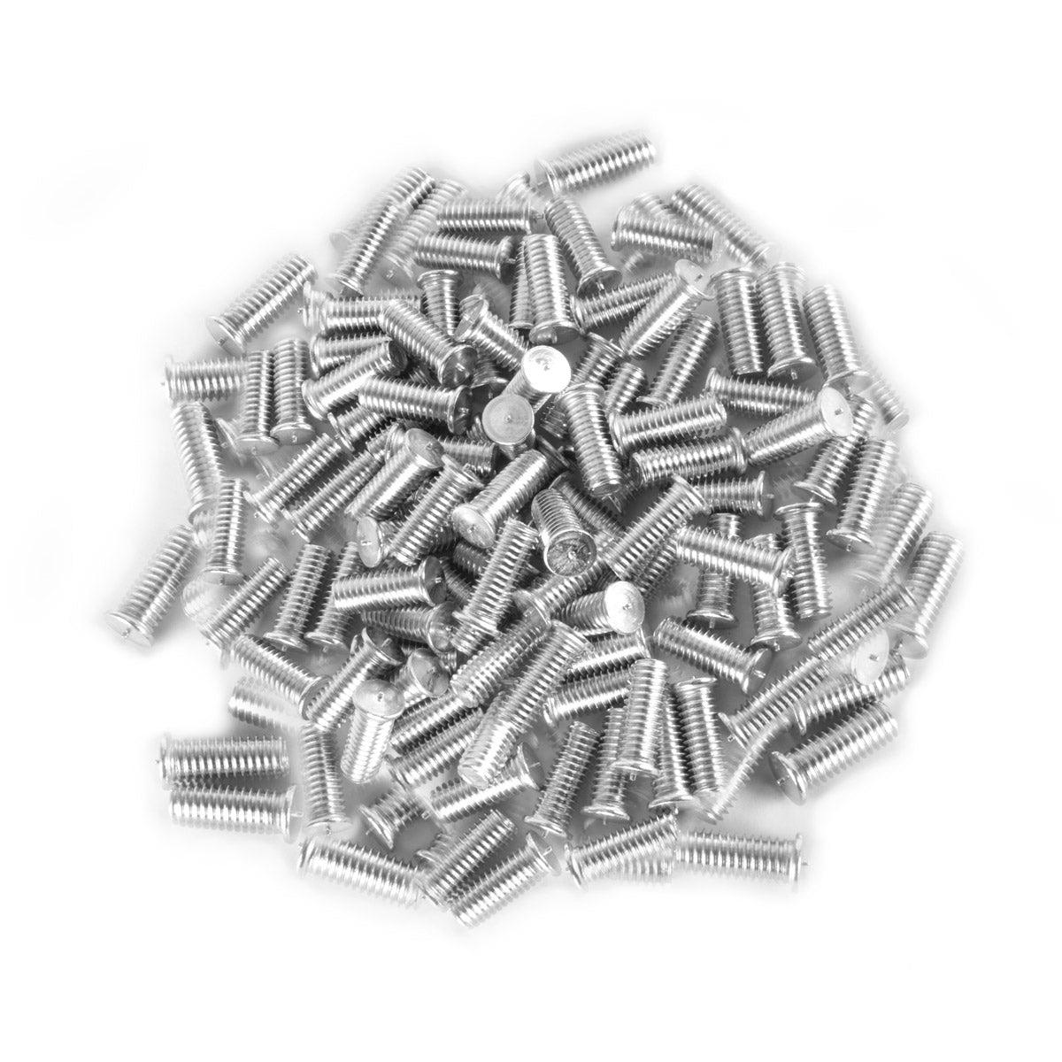 STAHLWERK 2x Aluminium Schweissbolzen M6 Gewinde 100er Set, Smart Repair Zubehör für Ausbeulspotter / Dellenlifter / Punktschweissgerät / zur professionellen Reparatur von Kfz Karosserien