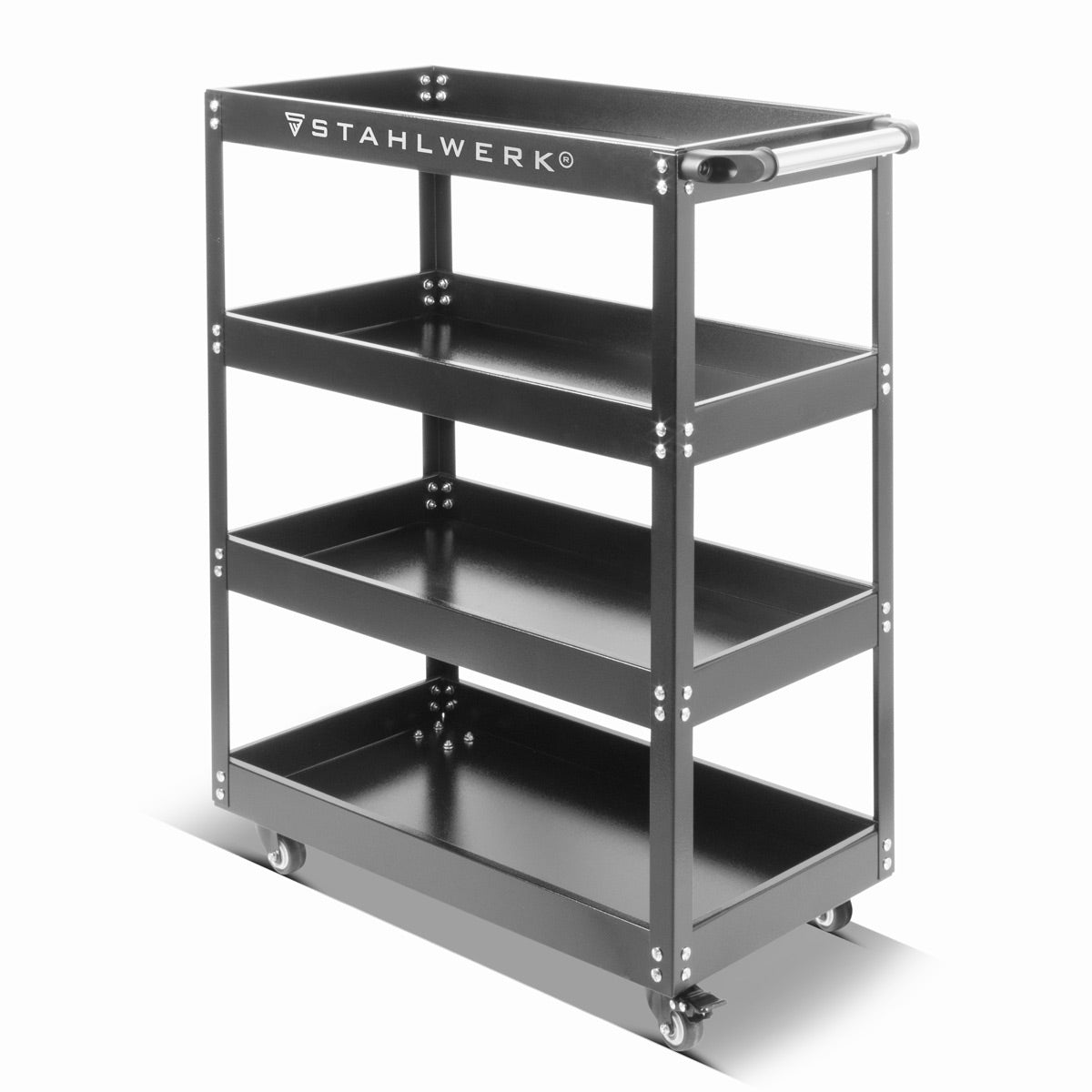 STAHLWERK tool trolley ST-875 workshop trolley | Trolley | Transport trolley | Assembly trolley | Platform truck | Bunk trolley with 4 loading areas