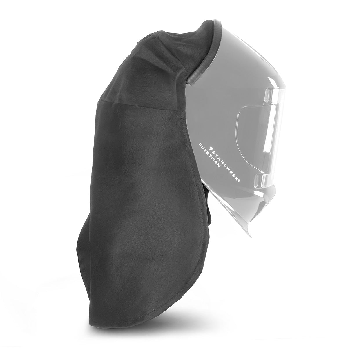 Protection UV universelle pour le cou STAHLWERK pour casques de soudage | Protection ignifuge de la tête et du cou | Housse de protection pour casque de soudage à clipser/à pression | Très léger et flexible