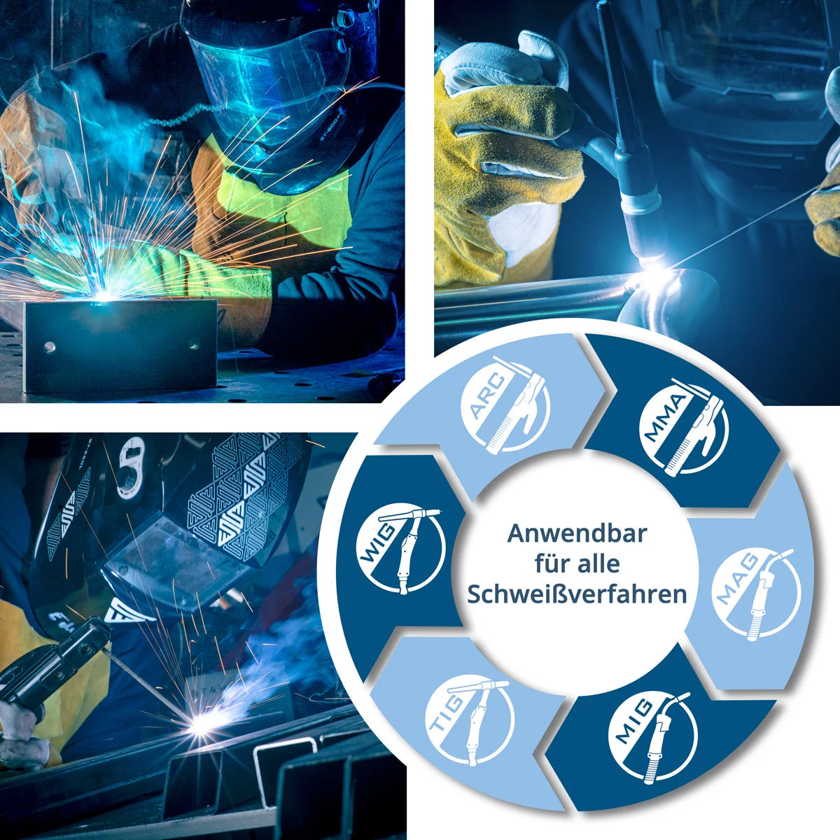 Aimant de commutation double STAHLWERK | Aimant de soudage flexible à 90 degrés avec force magnétique contrôlable individuellement | Adaptable à toutes les pièces pour un travail précis