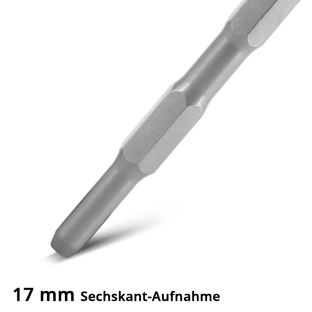 STAHLWERK chisel set of 6 with 3 flat chisels and 3 pointed chisels 17 x 260 mm hexagonal holder for demolition hammer | Mortar hammer | chisel hammer | Impact hammer | Hammer drill | demolition hammer