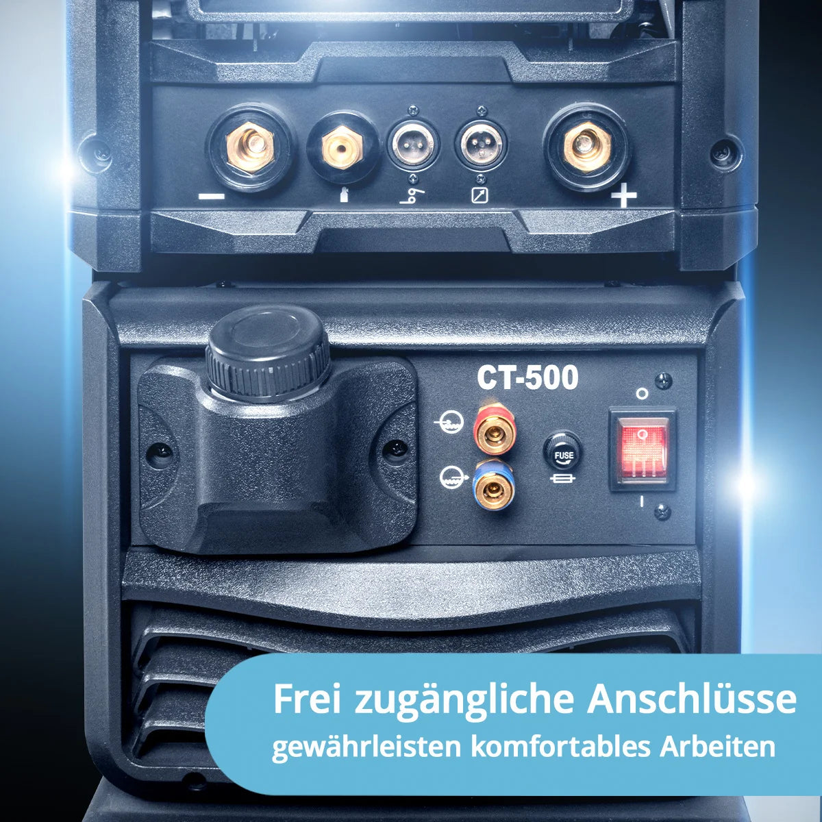 STAHLWERK Schweißgerät AC/DC WIG 315 Puls Pro Vollausstattung – wassergekühltes 315 A Industrieschweißgerät mit 1,6 kW Wasserkühlung, AC/DC Puls, MMA/E-Hand, Spot, HF- und Lift-TIG-Zündung, digitales Display, 400 V