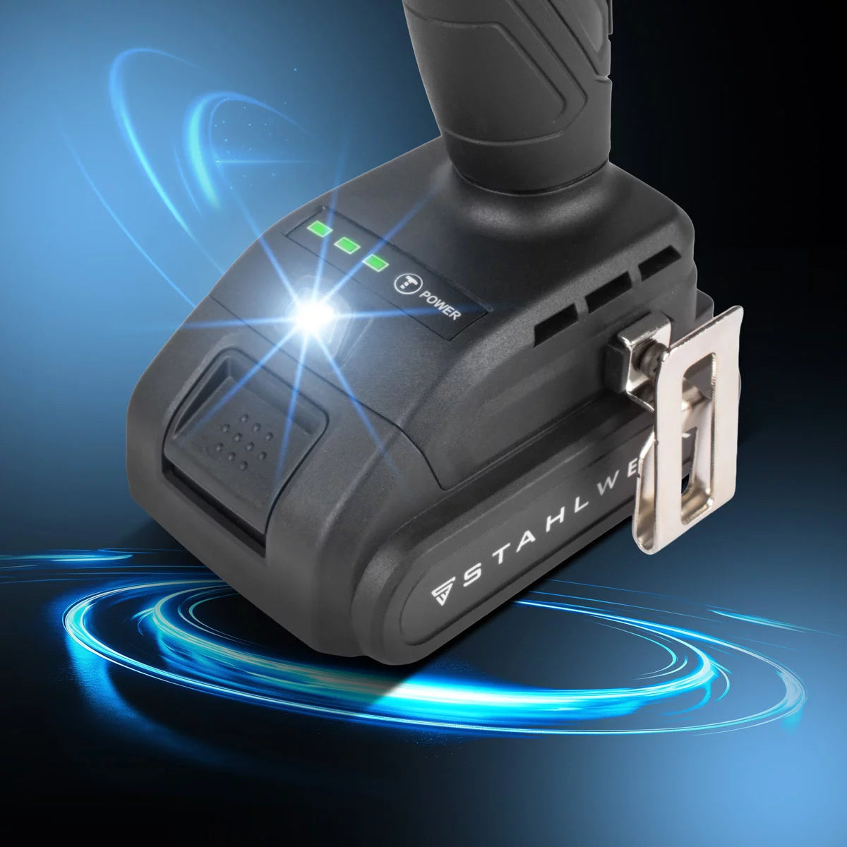 STAHLWERK Akku-Schlagschrauber ADS-190 ST | 20 Volt-System | Akkuschrauber mit Brushless-Technologie | Drehschlagschrauber 190 Nm | Inklusive Akku und Ladegerät | 1/4" Hex-Bithalter