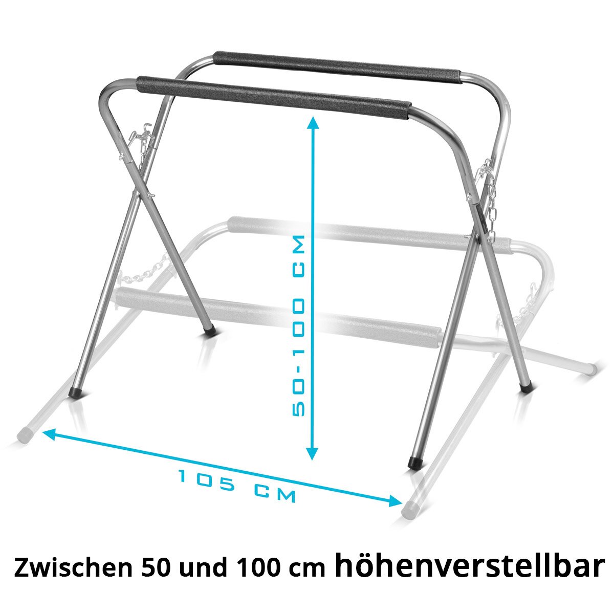 Support de travail pliable STAHLWERK TAS-220 ST | support de disque mobile | support de pare-brise stable en acier avec rembourrage en mousse | Support de peinture de réparation automobile| Réparation automobile | capacité de charge jusqu'à 220 kg