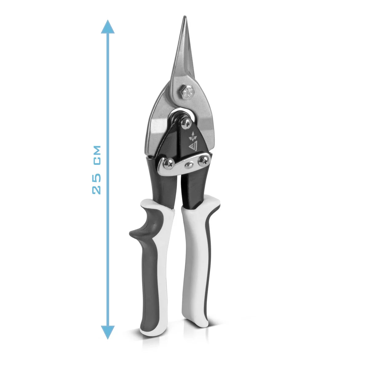 STAHLWERK tin snips straight cut professional metal scissors | sheet metal cutter | Metal cutter for professional cutting of metal sheets