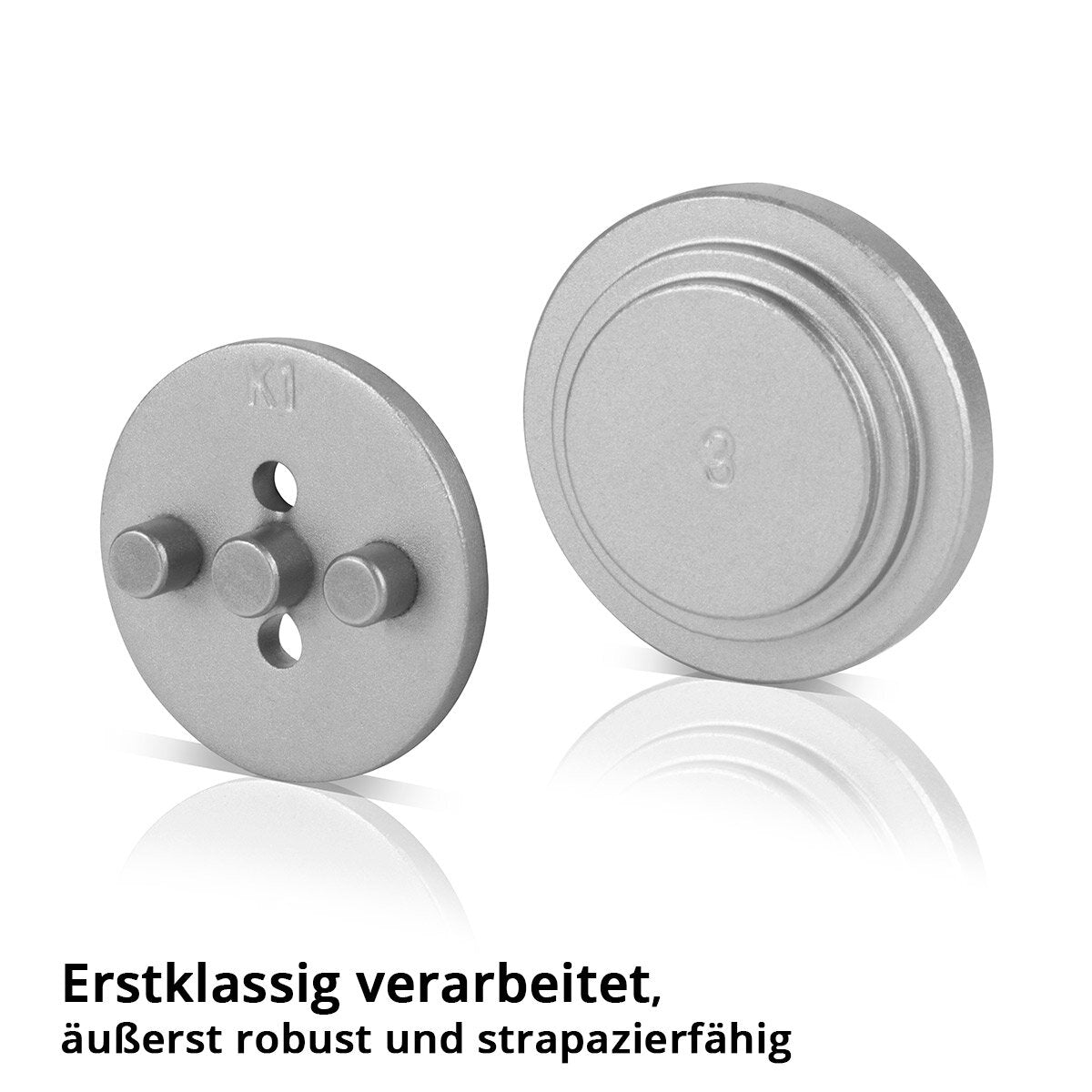 STAHLWERK Kit de réinitialisation du piston de frein 22 pièces Réinitialiseur de piston d'étrier de frein | Réinitialisation des freins | Réinitialisation du piston | Jeu d'outils de réinitialisation pour pistons d'étrier de frein automobile