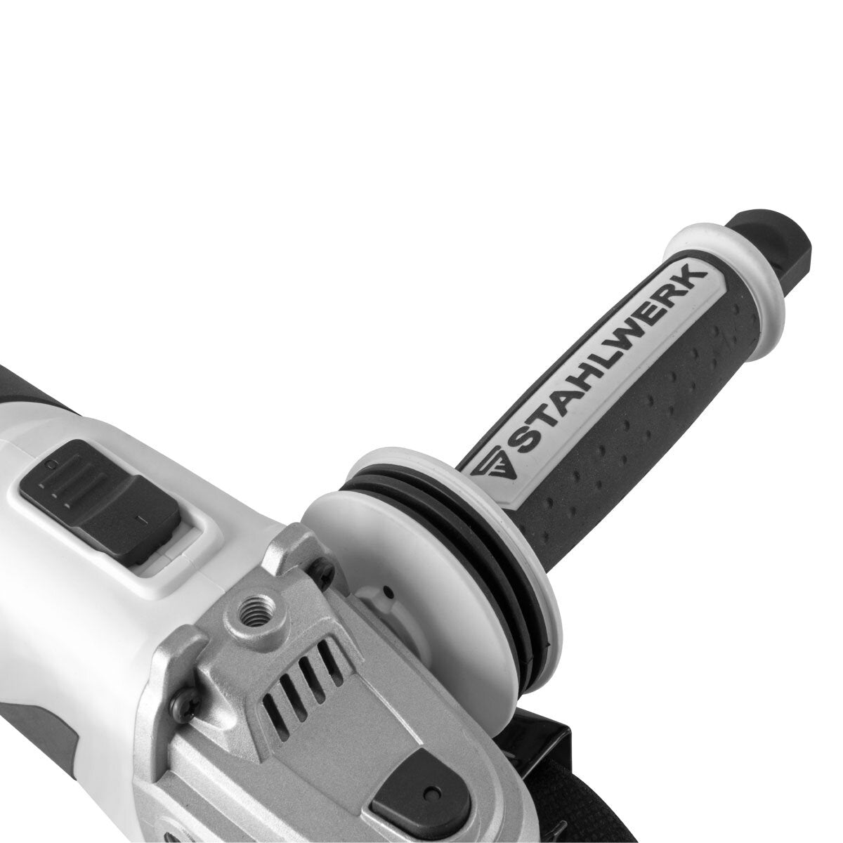 STAHLWERK brushless cordless angle grinder AWS-20 ST Solo | 20 volt system | 0 - 7500 min-1 | Disc sizes 115 mm & 125 mm | Cutting grinder | Separation witch | 7 year guarantee
