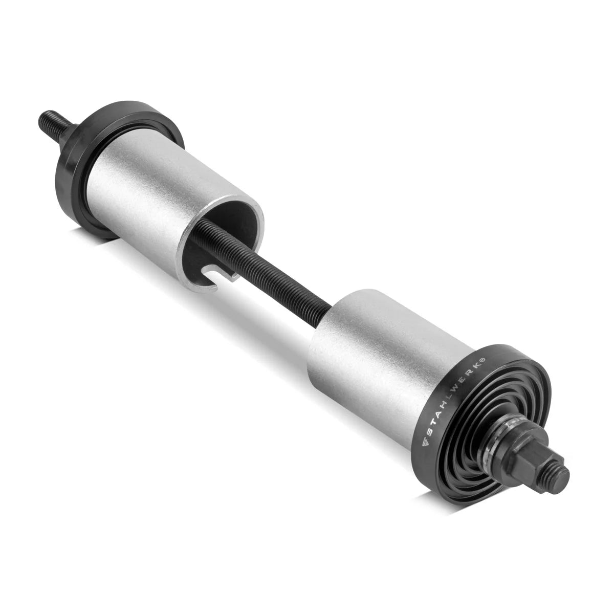 Jeu d'extracteurs de coussinets STAHLWERK | Outil à roulement silencieux | Extracteur de roulement de roue | Outil de roulement de bague | Coffret d'outils de 27 pièces pour le montage et le démontage des roulements de roue et des bagues de châssis
