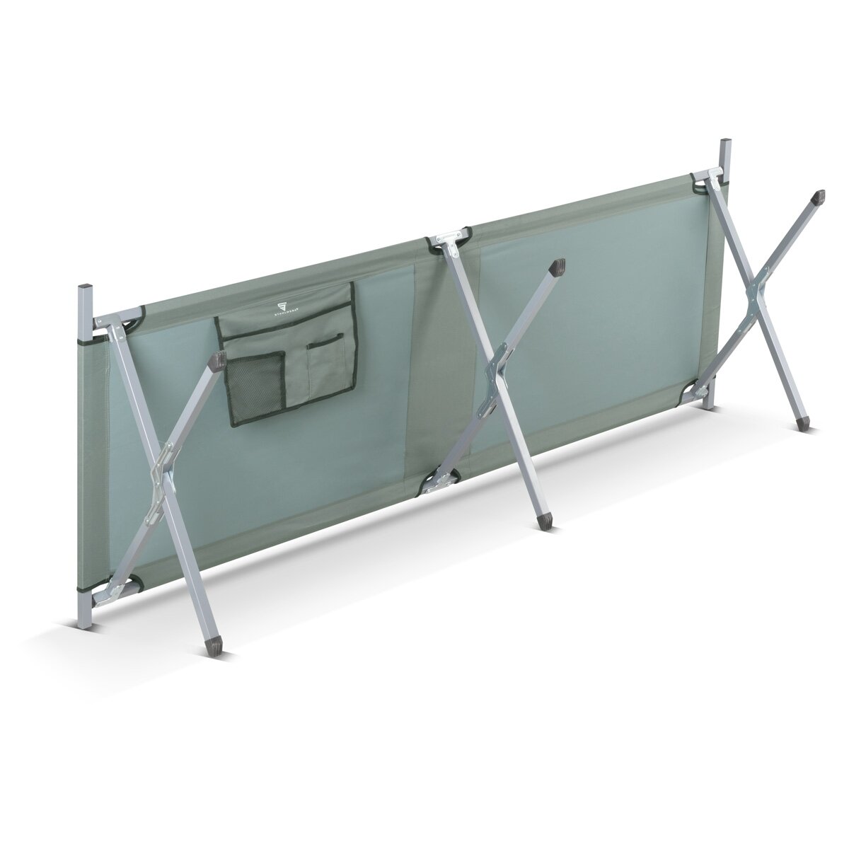 STAHLWERK chaise longue de camping CL-190 ST lit de camp pliant avec capacité de charge de 150 kg lit de camping 190 x 63 cm | lit pliant | lit pliant | Chaise longue pliante | Lit d'appoint | Chaise longue pliante avec sac de transport