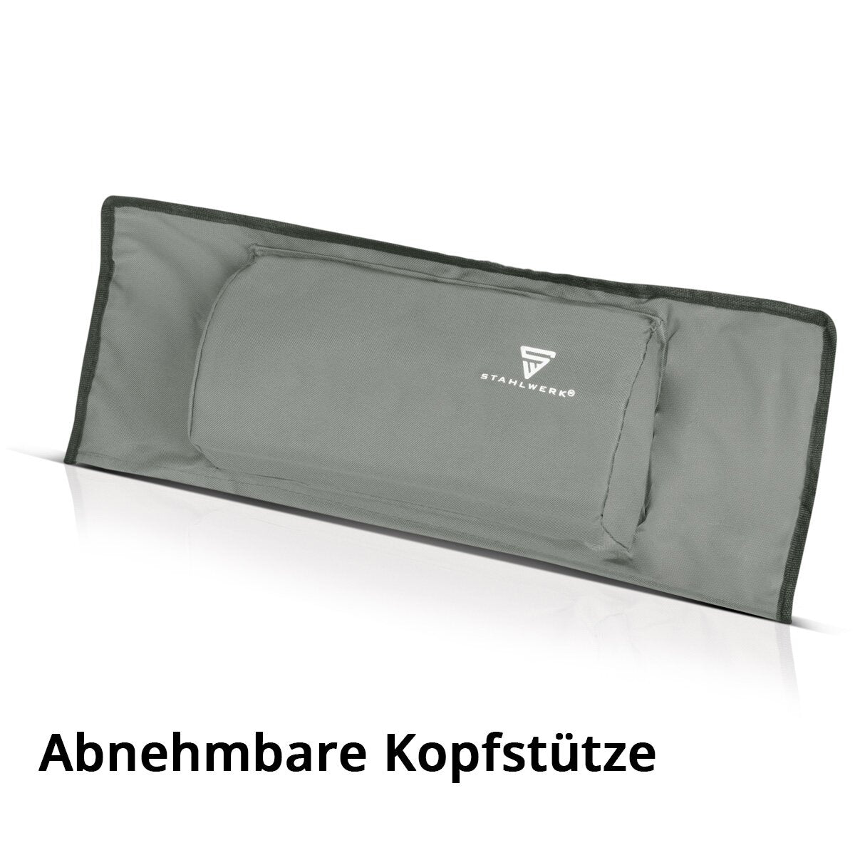STAHLWERK Campingstuhl CS-95 ST Gartenstuhl | Klappstuhl | Klappsessel | Anglerstuhl | Faltstuhl | Faltsessel | Anglersessel mit Armlehne, Seitentasche, Kopfstütze, Becherhaltern und Transporttasche