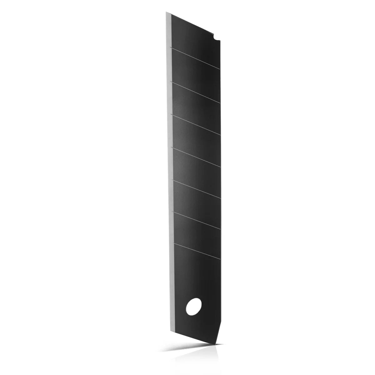 Klingen 18 mm für Cuttermesser im 50er Set präzisionsgeschliffene, schwarze Abbrechklingen | Ersatzklingen | Cuttermesserklingen | Teppichmesserklingen | Cutterklingen