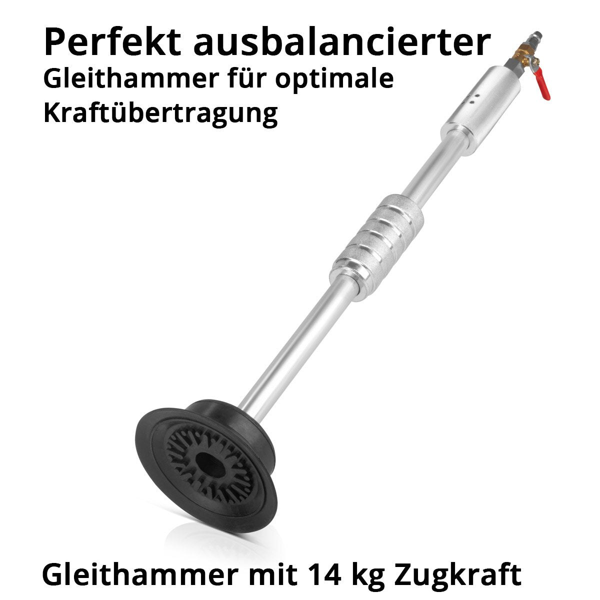 STAHLWERK Dellenzieher PDZ-620 ST Pneumatischer Gleithammer | Saugnapf-Zughammer | Dellenlifter | Ausbeuler | Smart Repair Ausbeulwerkzeug zur professionellen Reparatur von Kfz Karosserien