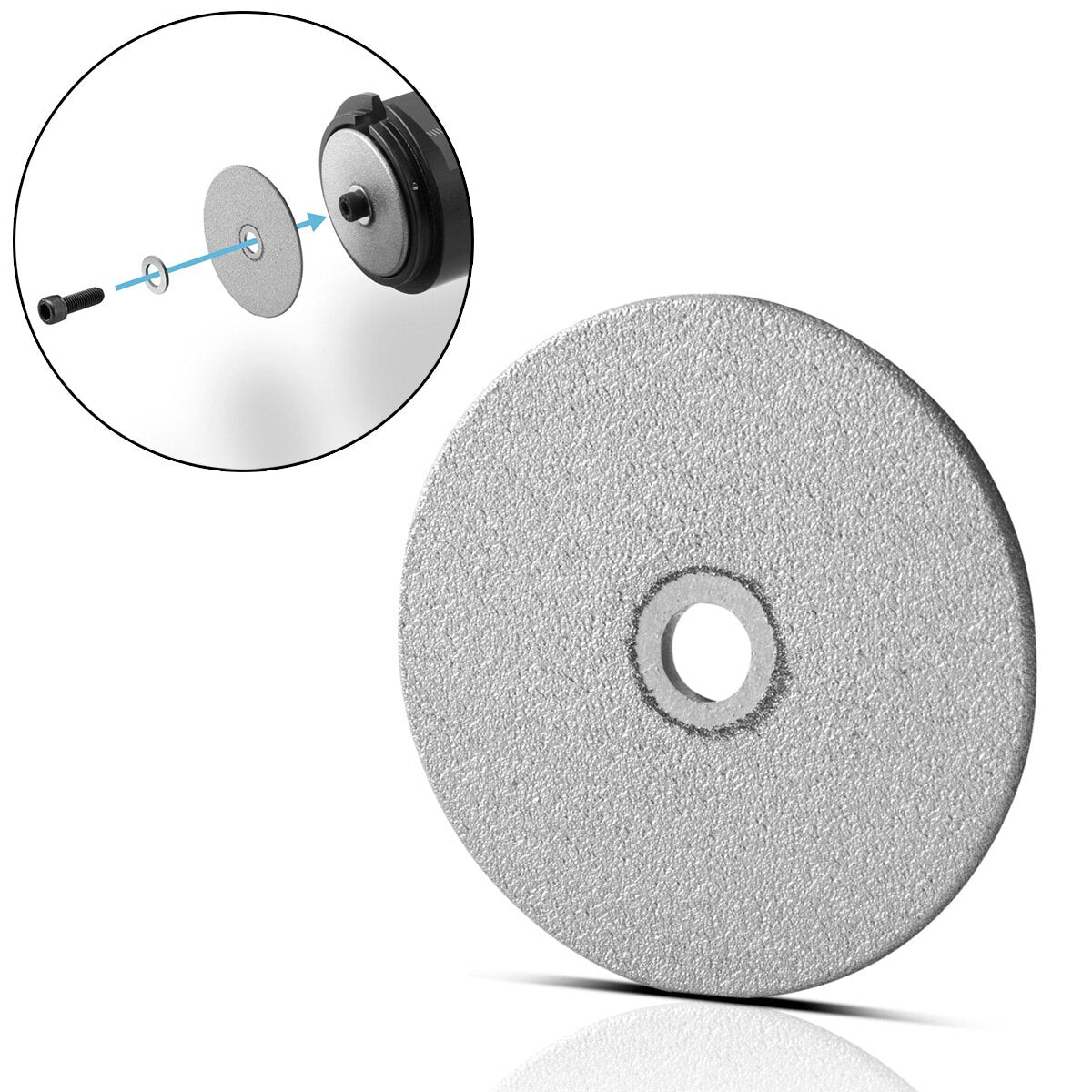 STAHLWERK diamond grinding wheel for tungsten grinders WS-28 ST and ATG-20 ST with 36.8 mm diameter for tungsten grinders and electrode sharpeners with 5 mm tool holder