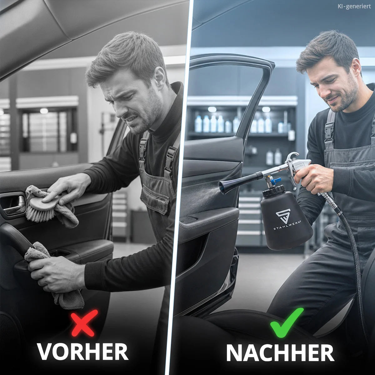 STAHLWERK Druckluft-Reinigungspistole RP-90 ST mit Wirbel-Effekt | Effektiver Druckluft-Reiniger | Innenreiniger | Waschpistole | Kfz-Ausblaspistole für effizientes Reinigen von Oberflächen