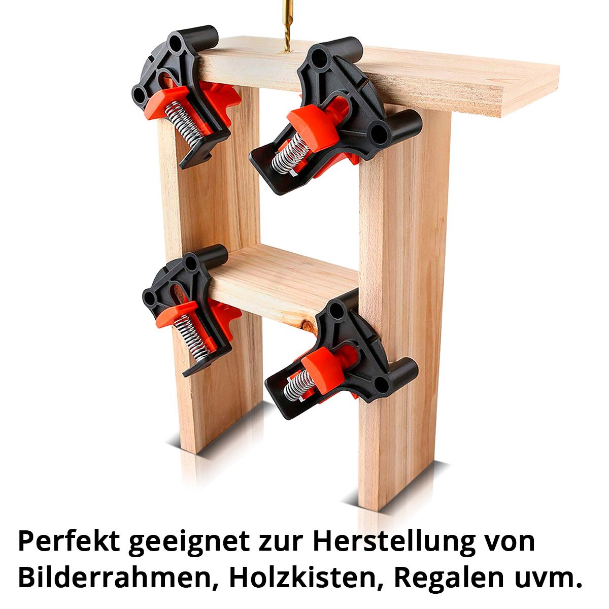STAHLWERK corner clamp set of 4 60° | 90° | 120° angle clamp | Angle clamp | Angle clamp | Frame tensioner | Corner clamp | Corner clamps for aligning and fixing