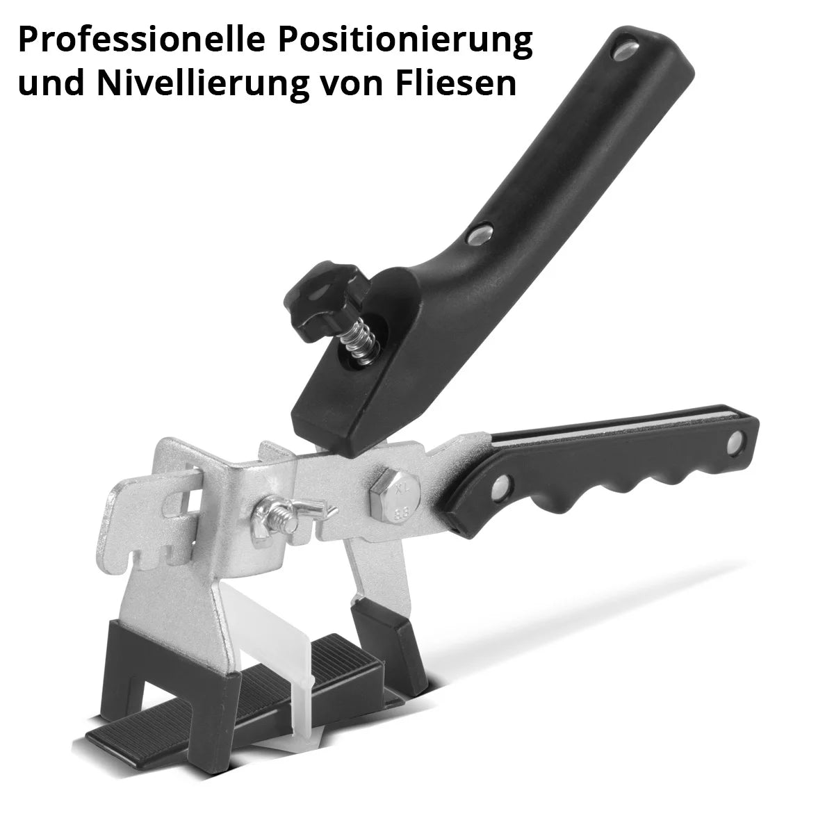 Kit de nivellement de carrelage STAHLWERK | 200 languettes pour une largeur de joint de 2 mm | 100 cales de nivellement | Système de pose | Aide à l'installation | Pinces à niveler les carreaux | installation facile | carrelage parfait