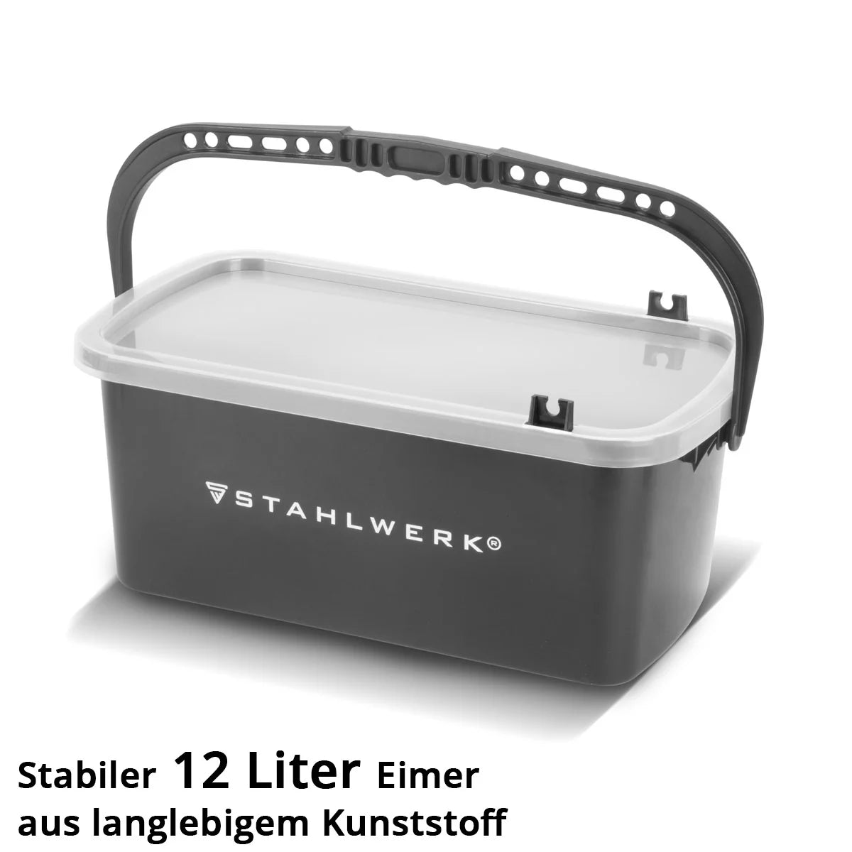 Kit de lavage de carrelage STAHLWERK | Set de lavage carreleur 4 pièces | set de lavage de carrelage professionnel avec seau de 12 litres flotter | Nettoyage de carrelage | carrelage parfait