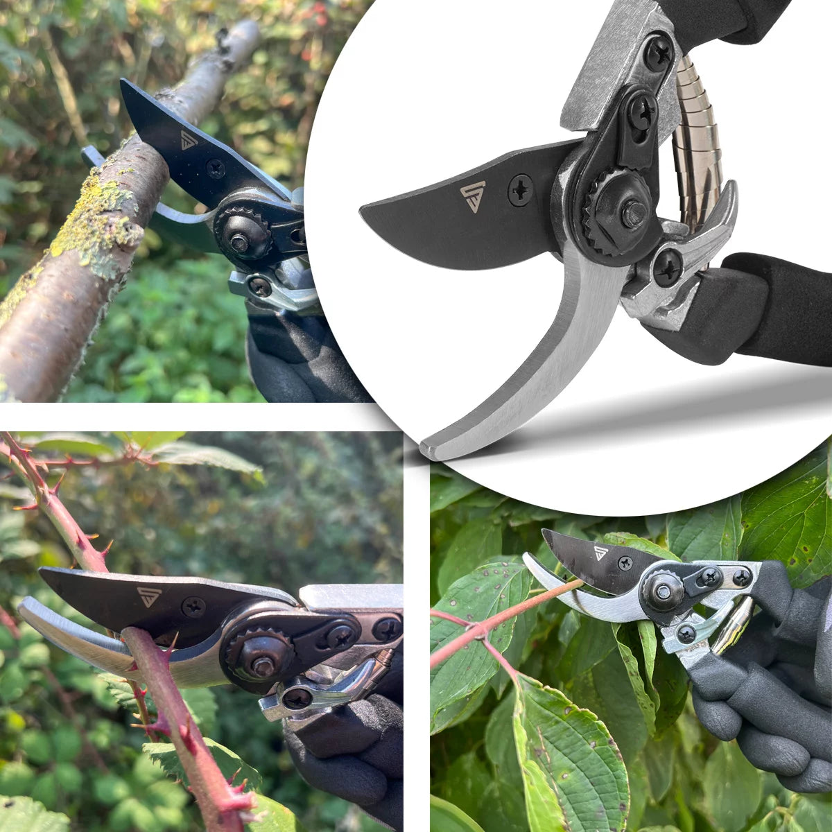 STAHLWERK garden scissors made of spring steel rose scissors | Vine shears | Gardening scissors | Bypass scissors | Plant scissors | Flower scissors | pruning shears