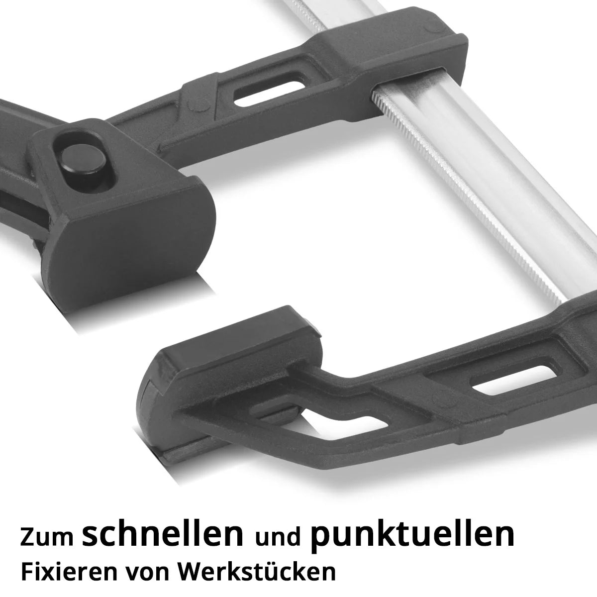 STAHLWERK lever clamp 80x100 mm | powerful clamp with 100 kg pressure force | Toggle clamp for precise fixing of workpieces | stable clamp with a clamping width of 100 mm, clamping depth of 80 mm