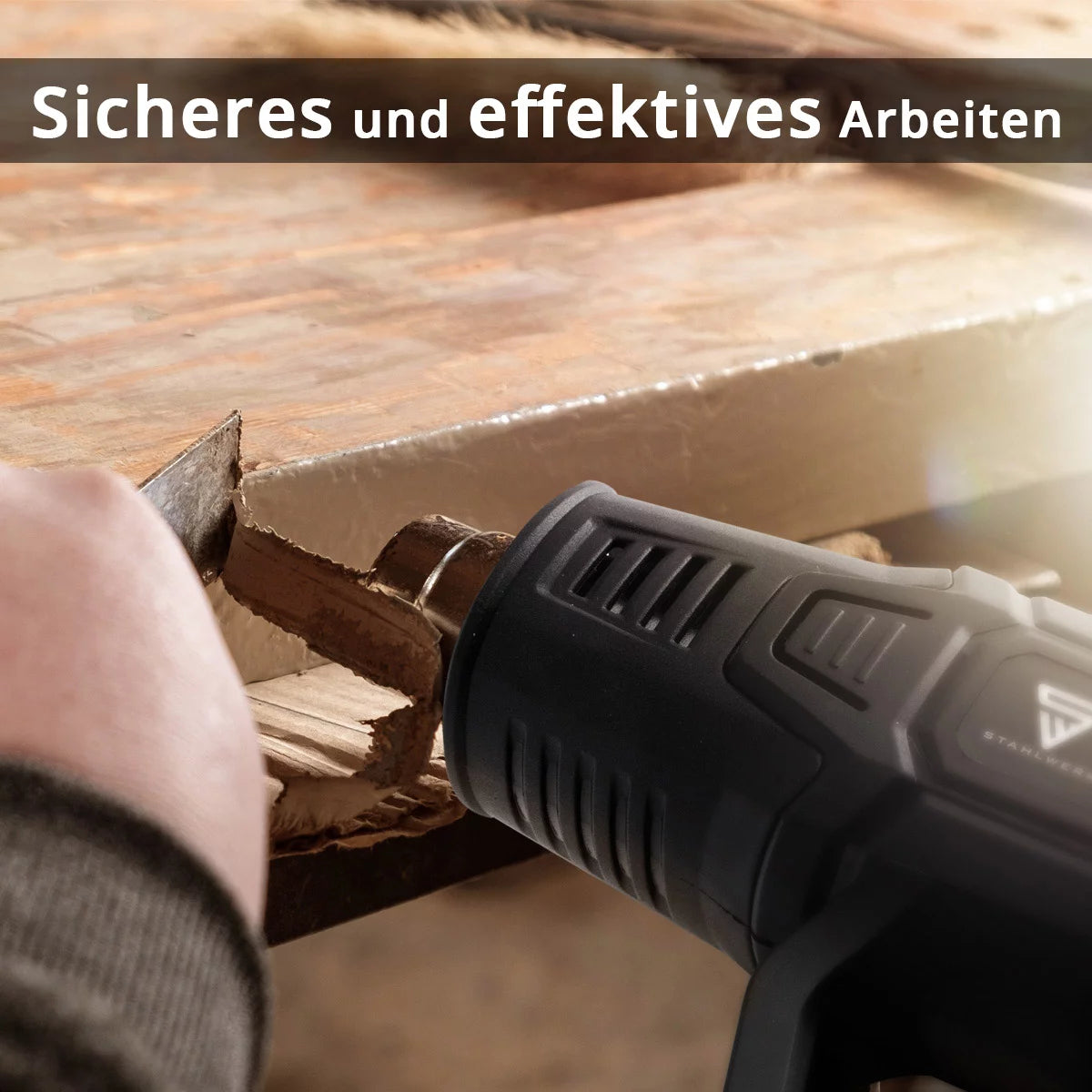 STAHLWERK HP-2000 PRO 2,000 watt hot air gun and hot air dryer up to 600 degrees with LED display and digital control | Hot air blower for welding, soldering, shrinking
