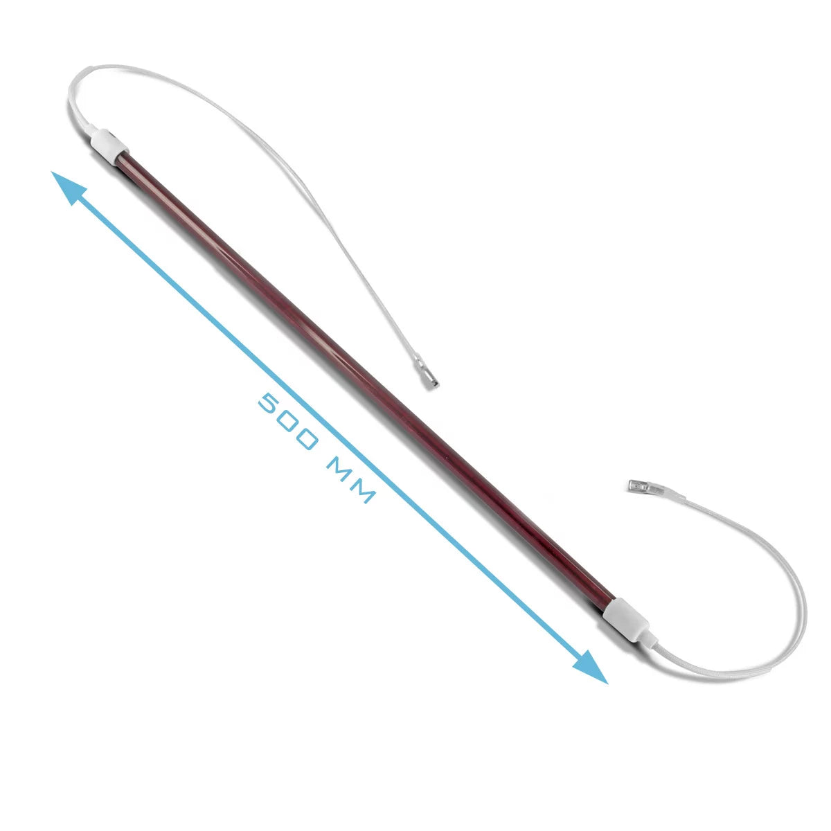 Lampada IR STAHLWERK 1.300 W | 500 mm x Ø 12 mm per essiccatore a infrarossi| Lampada sostitutiva con durata estremamente lunga per emettitori IR | Essiccatore IR | Lampade IR | Riscaldatore IR