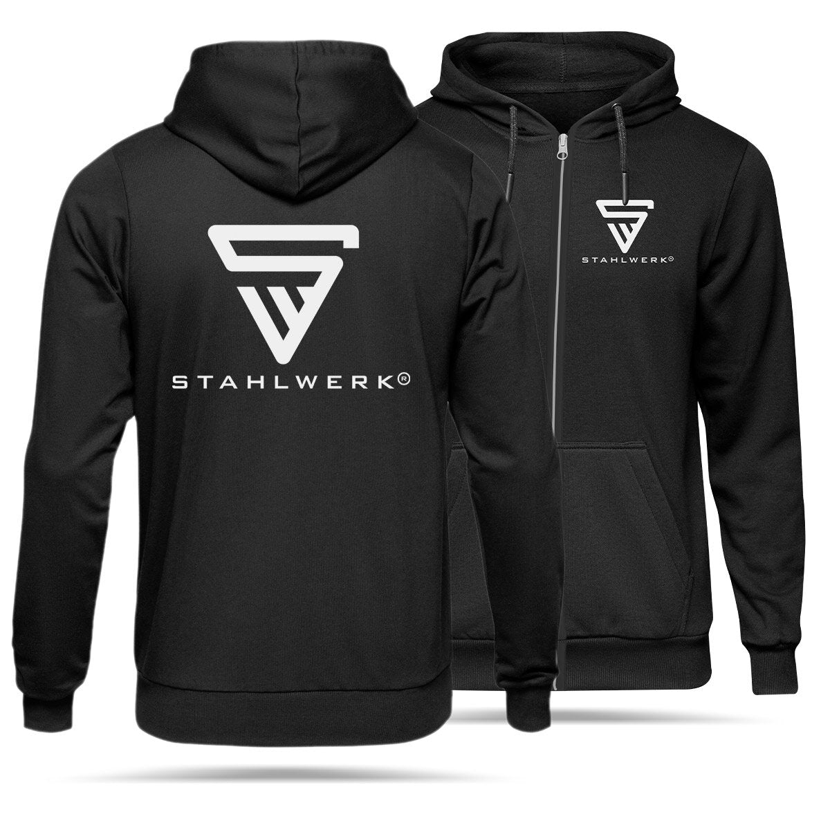 STAHLWERK jogging suit black size XL tracksuit | joggers | Tracksuit | Sports suit | Sweatsuit | Fitness suit with hoodie and sweatpants
