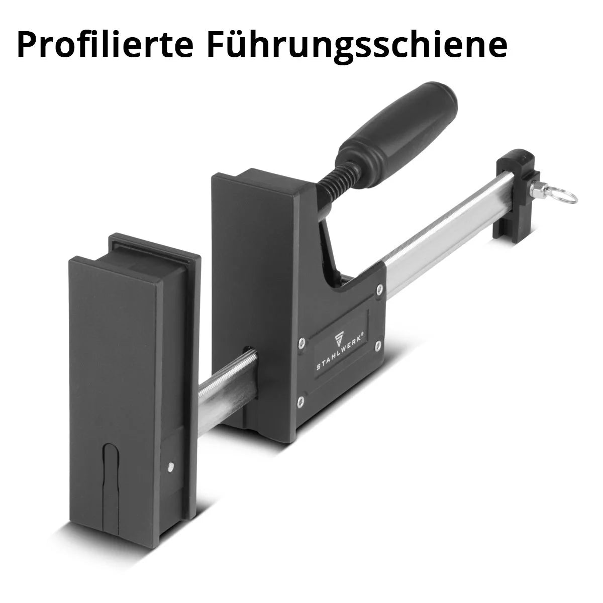 Pince de corps STAHLWERK 95x300 mm / 12" | pince à vis puissante avec une force de serrage de 650 kg | pince avec une grande surface d'appui pour la fixation de pièces | pince stable avec une portée de 300 mm, profondeur de serrage de 95 mm