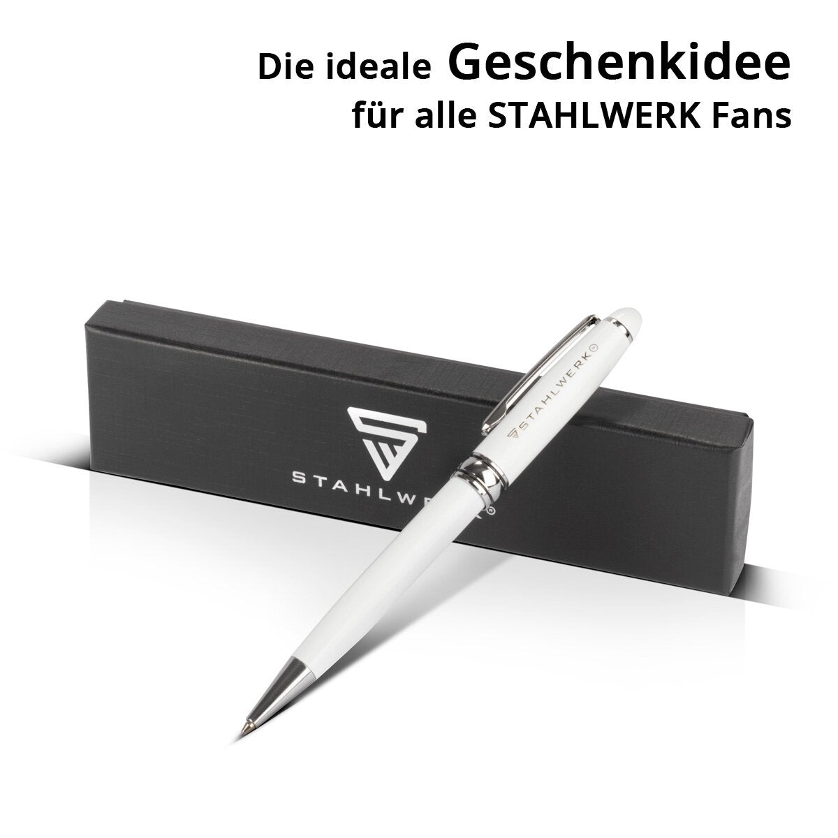 Stylo à bille STAHLWERK avec gravure stylo à bille premium | Stylo | Coolie | Instrument d'écriture avec clip de maintien et emballage cadeau élégant