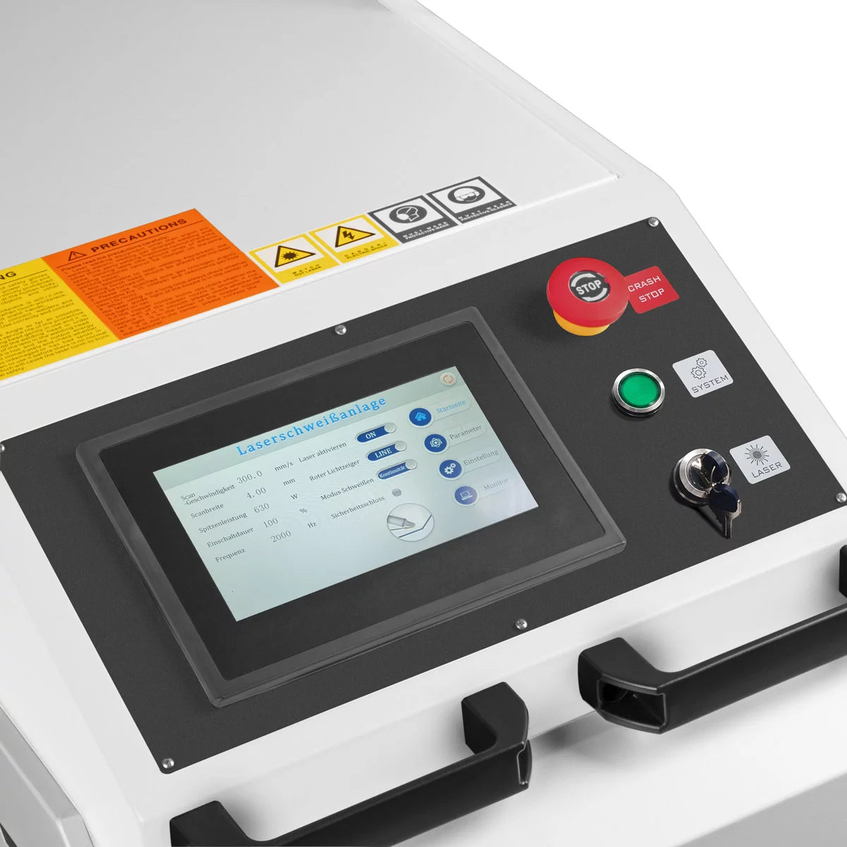 STAHLWERK Laser-Schweißgerät WCD-1500 Laser Pro | Vollausstattung | 1500 Watt |Professionelles 3-in-1 Handlaser-Schweißgerät zum präzisen Schweißen, Schneiden und Entrosten