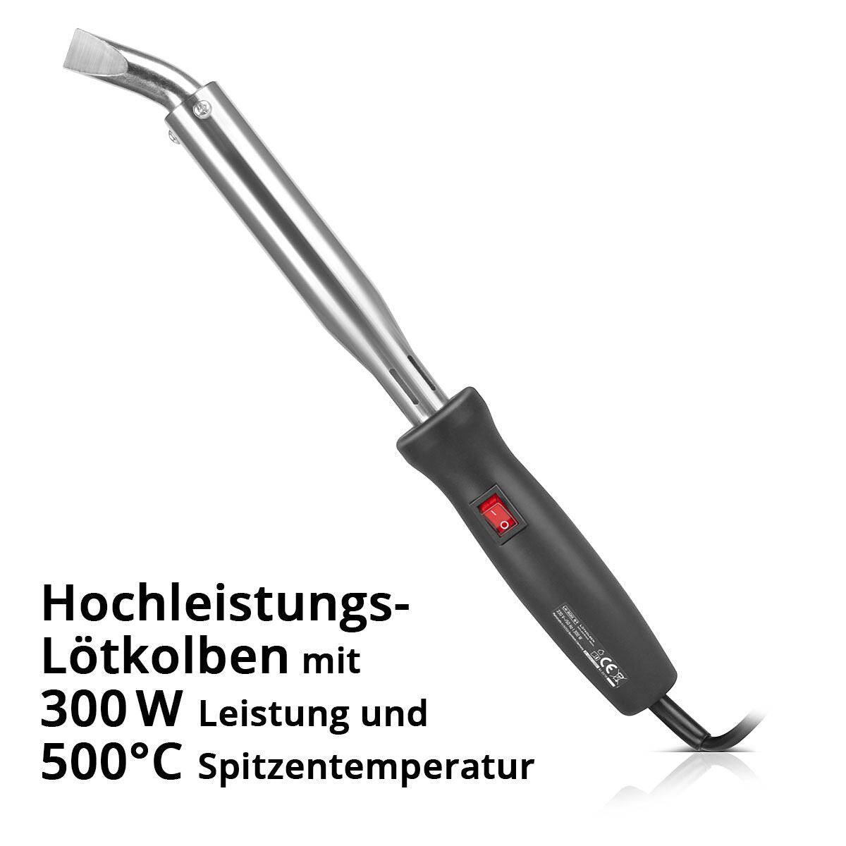 Saldatore ad alte prestazioni STAHLWERK LK-300 ST dispositivo di saldatura elettrica | Stazione di saldatura | Pistola saldante con potenza 300 W e temperatura di picco di 500°C per saldatura e dissaldatura