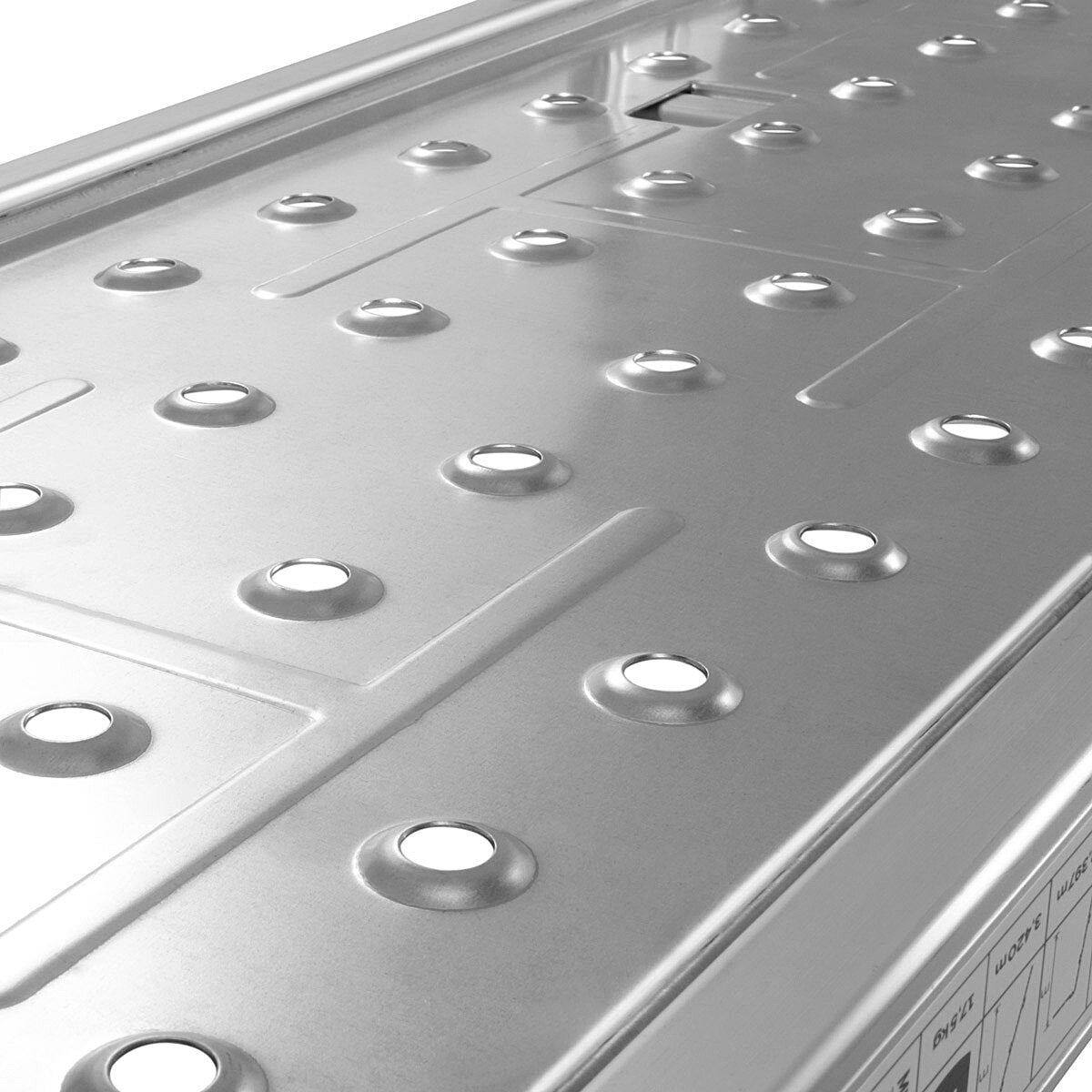 STAHLWERK multi-purpose ladder ML-356 ST 150 kg load capacity, 3 in 1 ladder scaffolding / aluminum folding ladder / work scaffolding / work platform / scaffolding with non-slip rungs including 7 year manufacturer's guarantee