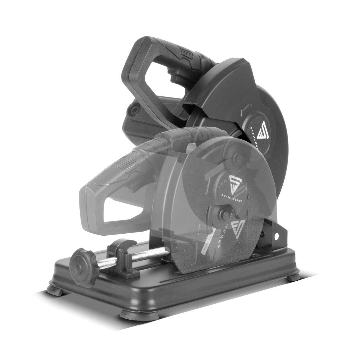 Sega per metalli STAHLWERK MT-205 ST sega a taglio trasversale | Troncatrice | Sega per metalli da 1.200 W e 5.000 giri/min per il taglio professionale di profili in acciaio, metalli non ferrosi, ferro e ghisa