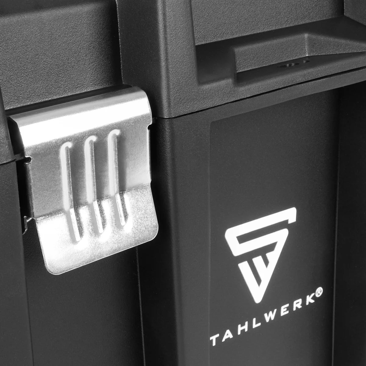 STAHLWERK Toolbox Set | 3 stapelbare Werkzeugkisten | Fahrbarer Werkzeug-Trolley mit Rollbrett | Flexibles Modul-System mit Sortimentsboxen | Mobile Werkzeugboxen mit Kleinteil-Organizern