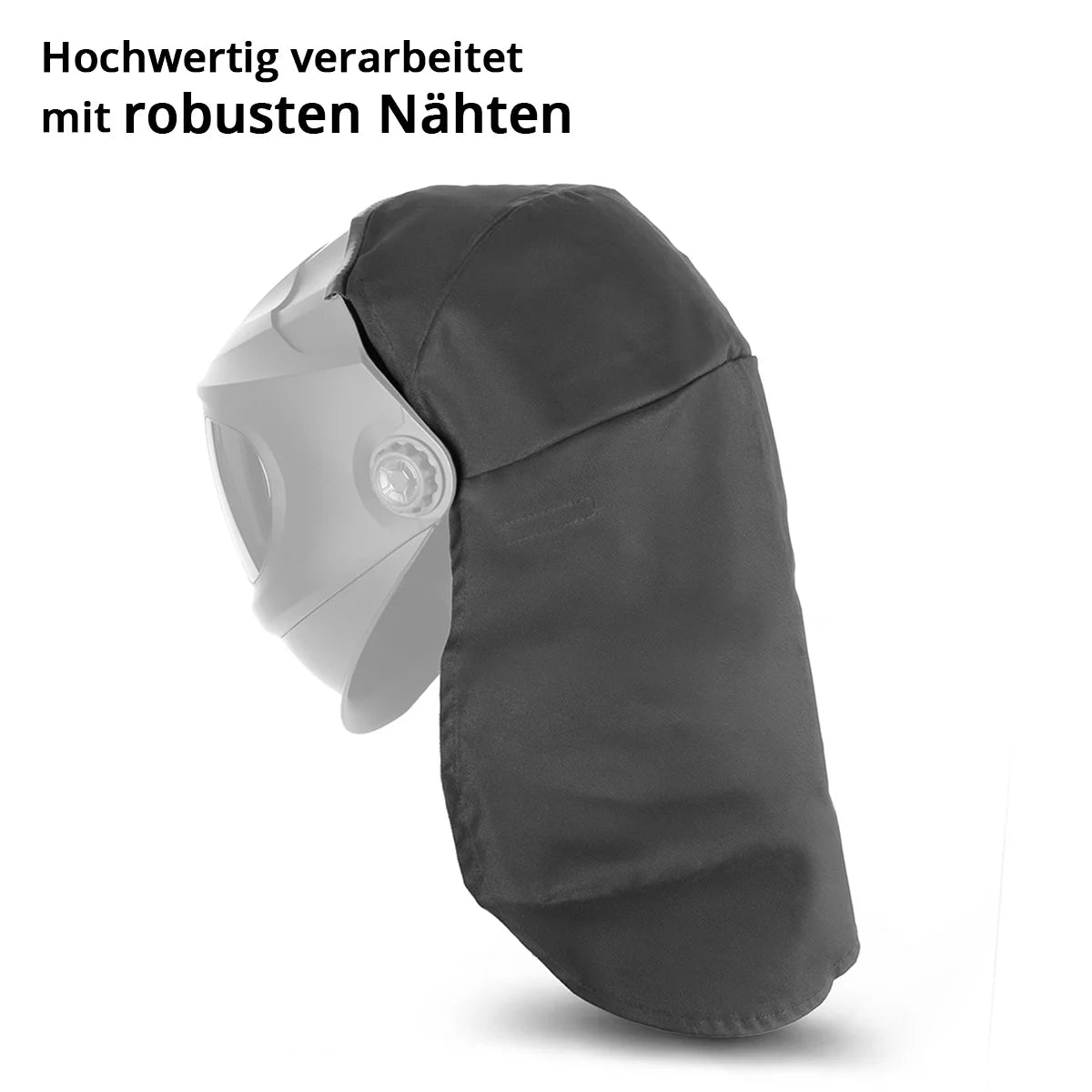 STAHLWERK Protection UV universelle pour casque de soudage MASTER | Protection ignifuge de la tête et du cou | Housse de protection pour casque de soudage à clipser/à pression | Très léger et flexible