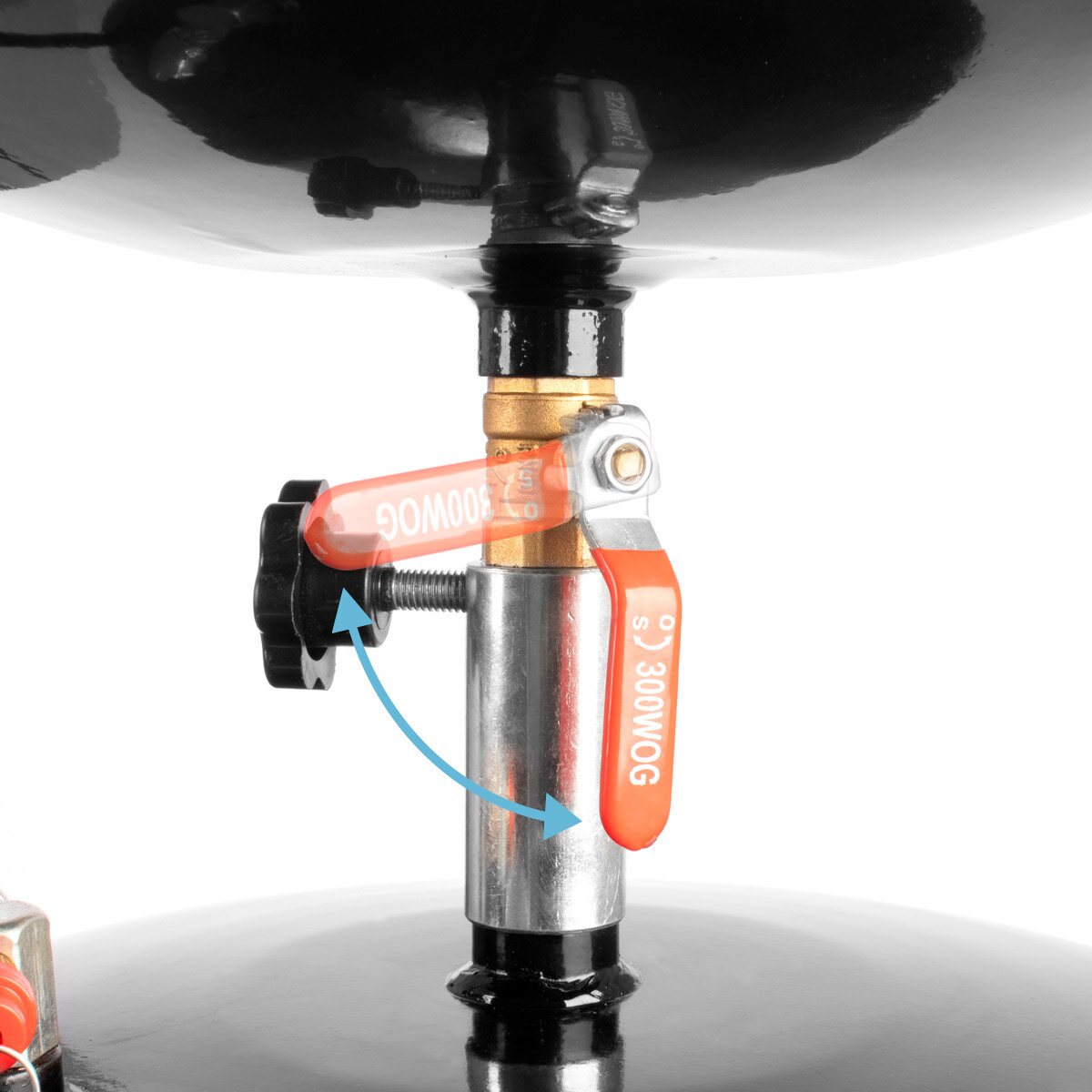 Separatore di olio di acciaio olio OD-80 ST con capacità di 80 l, olio di raccolta di contenitori / carrello Ölauf-fan / olio di olio / dispositivo di drenaggio dell'olio con imbuto regolabile in altezza per raccogliere olio vecchio
