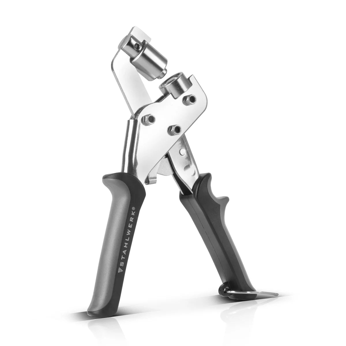 STAHLWERK eyelet pliers set 10 mm with hole punch and 250 eyelets magnetic professional eyelet pliers | Eyelet press | Eyelet punch | Hardened steel eyelet tool