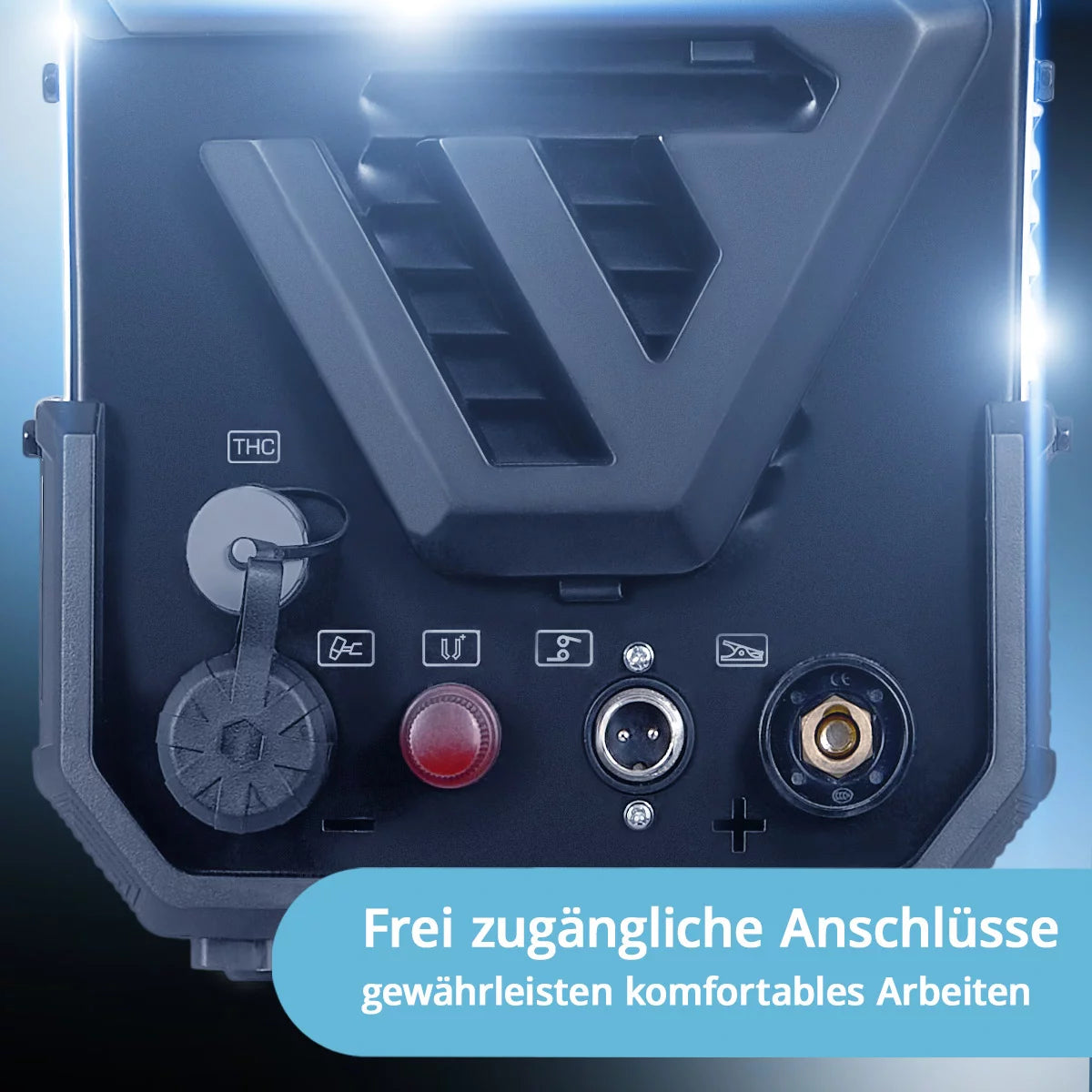 STAHLWERK Plasmaschneider CUT 50 P Digital Vollausstattung | 50A Inverter-Plasmaschneider | Blowback-Zündung | Digitalanzeige | THC-Schnittstelle für CNC | Schneidleistung bis 20 mm | 2T/4T-Funktion