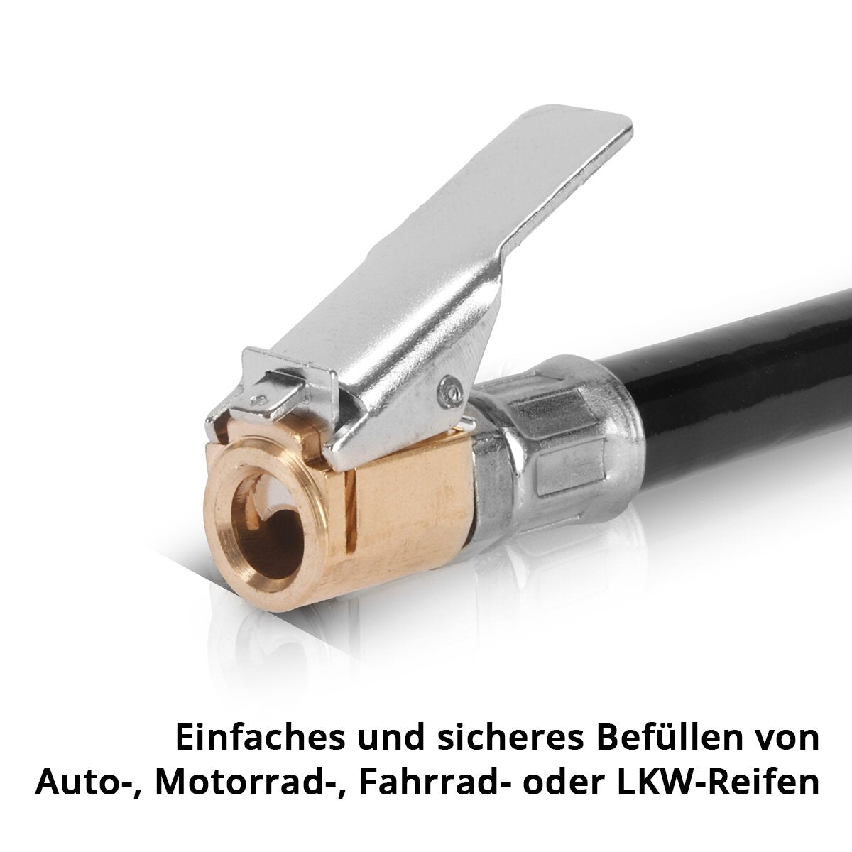 Pistola de inflado de neumáticos de aire comprimido digital STAHLWERK DRD-16 ST | Inflador de neumáticos de aire comprimido con manómetro digital | Manómetro de neumáticos para coches, camiones, motos, bicicletas | Rango de medición 0-16 bar / 0-232 PSI